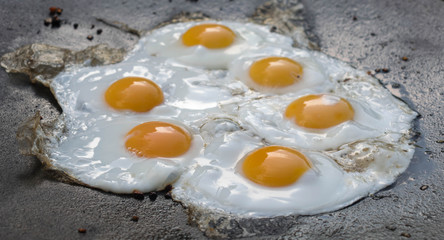 eggs in a pan