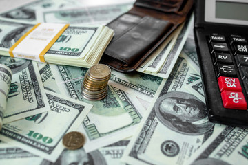 Fototapeta premium 100 dollar notes