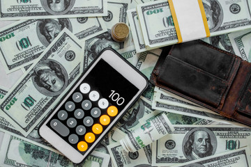 Hundreds of notes on the table