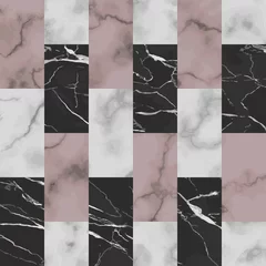 Gardinen Marble Brick Seamless Pattern. Vector Luxury Background © kronalux