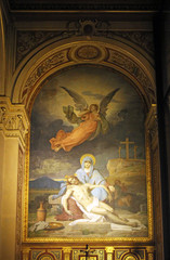 Fototapeta na wymiar Pieta, Church of the Holy Trinity, Paris