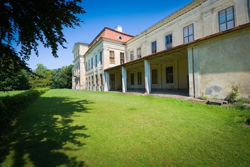Fototapeta na wymiar Baroque style palace in Drogosze, Poland (former Donhoffstadt, East Prussia)