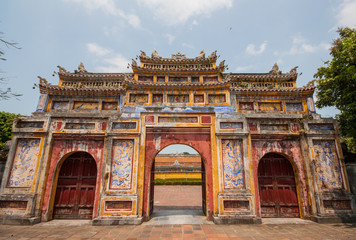 Obraz premium Hue, Vietnam - presenting one of the most well preserved Old Town in Vietnam, and a wonderful Forbidden City, Hue is one of the main travel destination in the country
