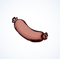 Sausage. Vector drawing