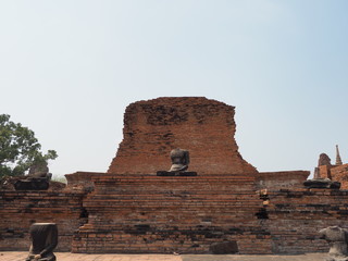 The Wat Mahathat is a Buddhist temple located in Ayutthaya, Thailand. This place also be one of ayutthaya historical park.