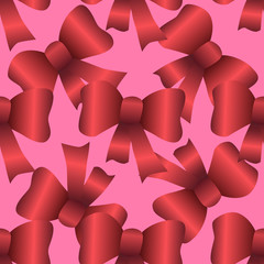 Bows seamless pattern