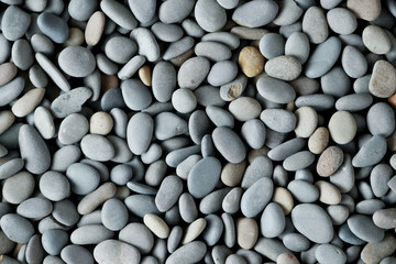 Abstract background texture sea stones, top view