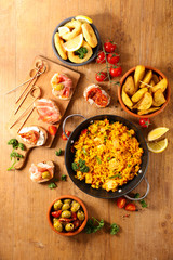 assorted spanish food