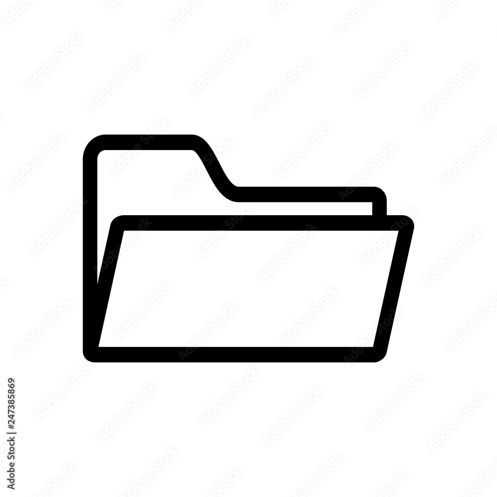 Poster documents folder icon vector