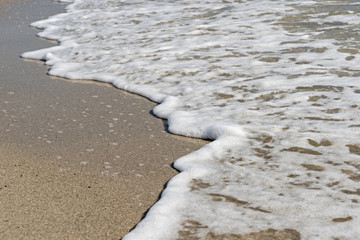 Italia Calabria Mare orme sulla sabbia
