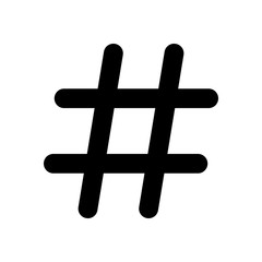 Hashtag icon vector