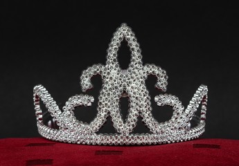 plastic tiara on black background © ToRyUK