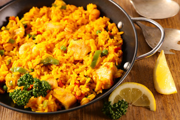 paella, spanish food