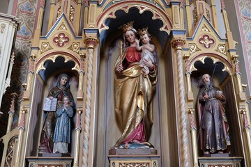 Altar of Our Lady in the church church of Saint Matthew in Stitar, Croatia