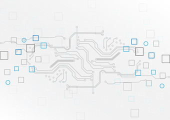 Abstract circuit with shape concept background technology. illustration vector design