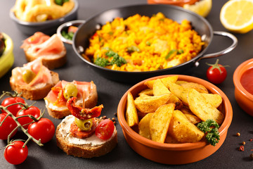 selection of spanish food