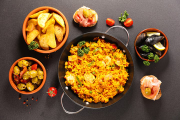 selection of spanish food