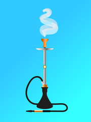 Vector illustration of the Turkish hookah