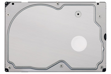 Hard Disc Drive Casing Top View Isolated On White Background