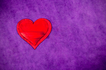 hearts on coloreful background for Valentine's day or love concept