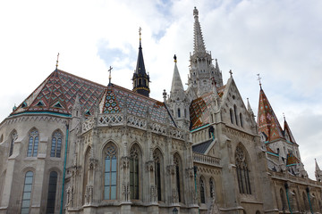 Fototapeta na wymiar St. Matthias Cathedral in Budapest, Hungary
