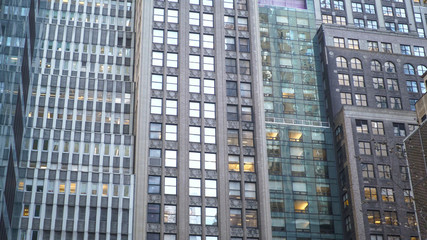 Typical house facades in Manhattan