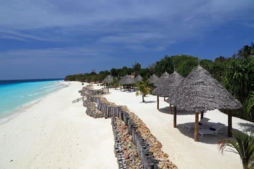 Foto op Plexiglas Nungwi Strand, Tanzania Kust en strand in Nungwi, Zanzibar, Tanzania