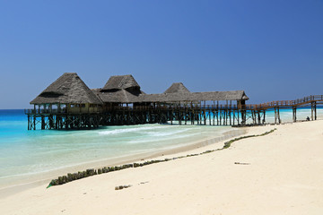 Coast and beach in Nungwi, Zanzibar, Tanzania