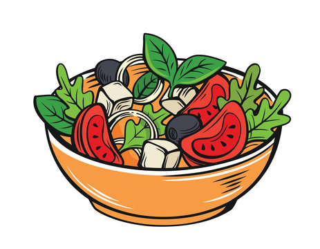 Salad Cartoon Images – Browse 74,962 Stock Photos, Vectors, and Video |  Adobe Stock
