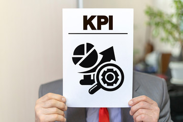 KPI key performance indicator business concept.