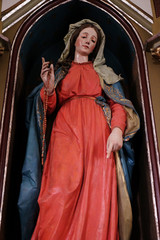 Naklejka premium Altar of the Virgin Mary in the church of Saint Martin in Sv. Martin pod Okicem, Croatia