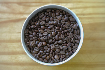 bowl of coffee beans