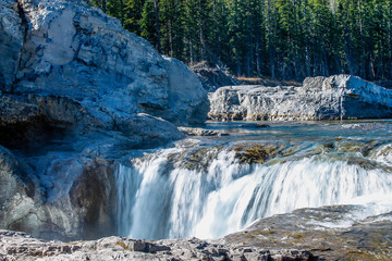 Elbow falls in summer, Elbow Falls, Provincial Recreation Area, Alberta, Canada