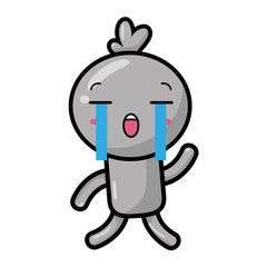 kawaii cartoon doll character