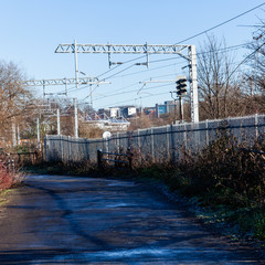 By the railway