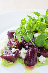 Beet and Goat Salad