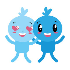 kawaii cartoon doll character