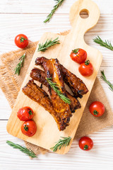 grilled barbecue ribs pork