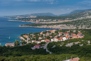 Fototapeta na wymiar Adriaküste bei Senji in Kroatien