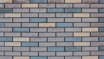 Modern designer brown brick wall, background, texture, architecture