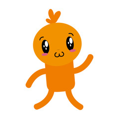 Fototapeta premium kawaii cartoon doll character