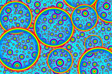 Abstract shaped and bokeh background