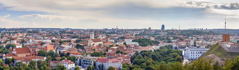 Naklejka na ściany i meble View of Vilnius, Lithuania