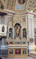 Altar of Our Lady in the church church of Saint Matthew in Stitar, Croatia 