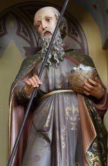 St Joachim, father of the Virgin Mary, altarpiece on altar of Our Lady in the church of Saint Matthew in Stitar, Croatia 