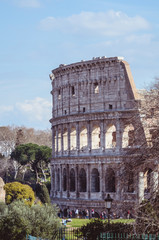 The Roman colosseum