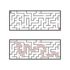 Abstact labyrinth. Game for kids. Puzzle for children. Maze conundrum. Vector illustration.