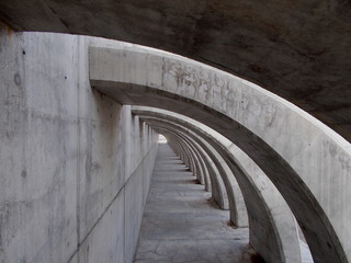 Modern Flying Buttress with concrete arch