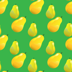 Pear seamless pattern