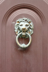 Lion head knocker